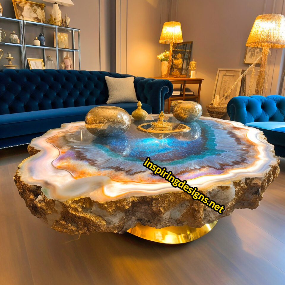 These Giant Geode Coffee Tables Are Stunning, and Probably Insanely