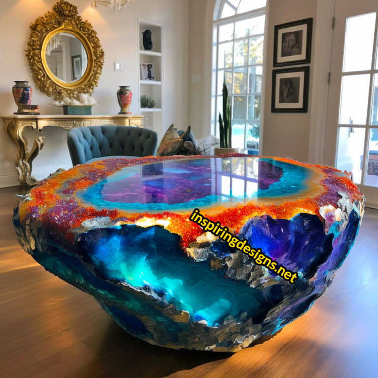 These Giant Geode Coffee Tables Are Stunning, and Probably Insanely Heavy! Inspiring Designs