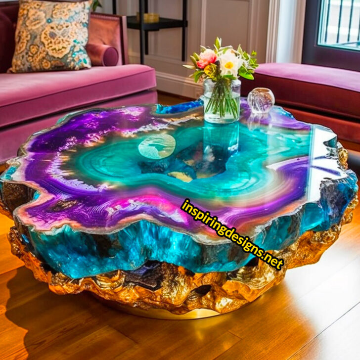 These Giant Geode Coffee Tables Are Stunning, and Probably Insanely Heavy!