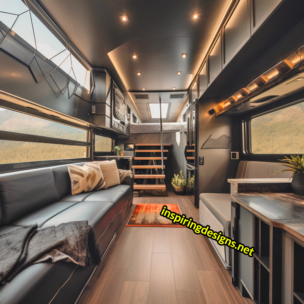 Semi-Truck RV Conversions With Balconies