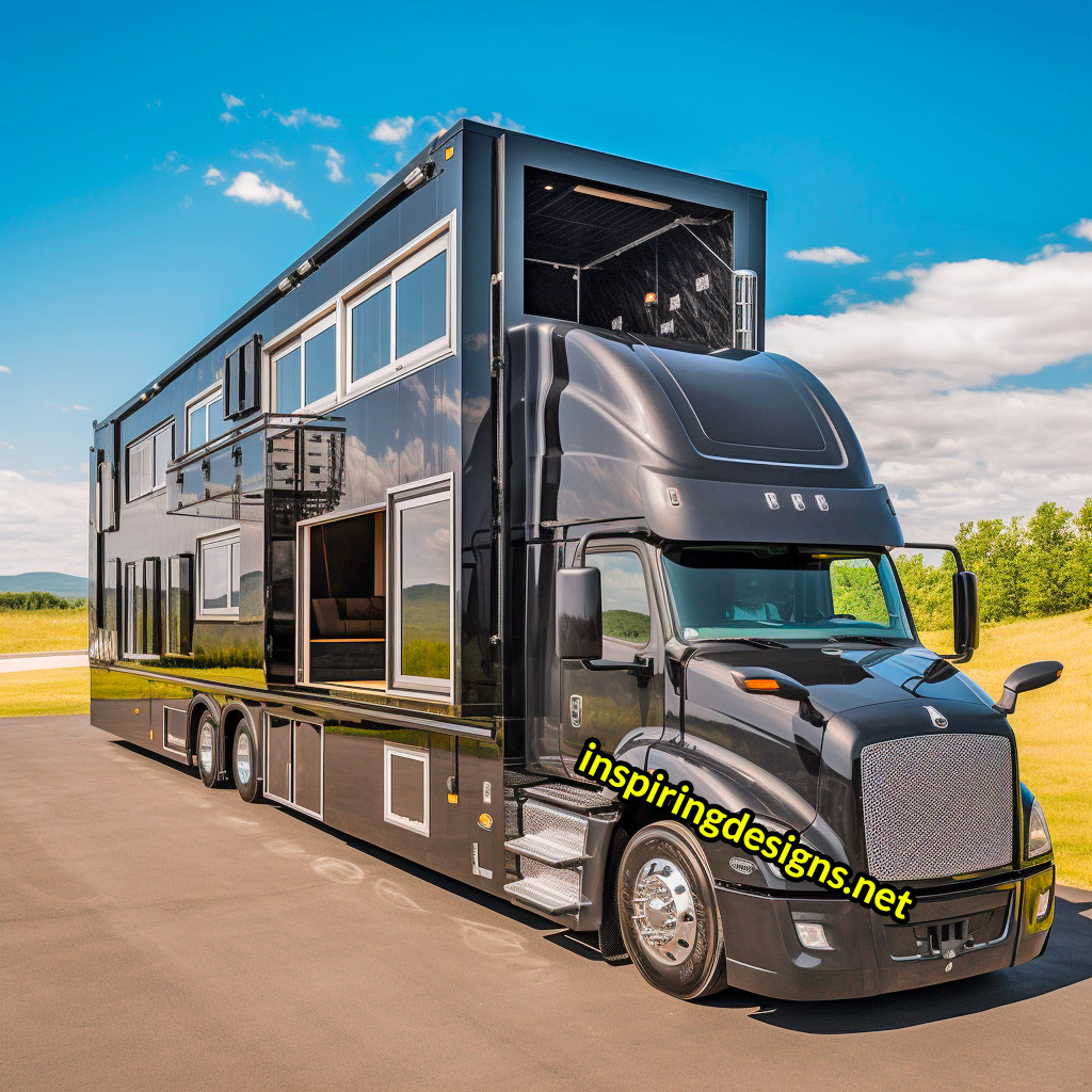 Semi-Truck RV Conversions With Balconies
