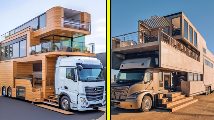 Highway Castles: These Epic Semi-Truck RV Conversions Have Their Own Balconies