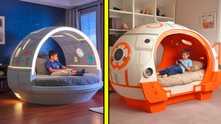 Sleep on the Dark Side With These 3D Star Wars Kids Beds