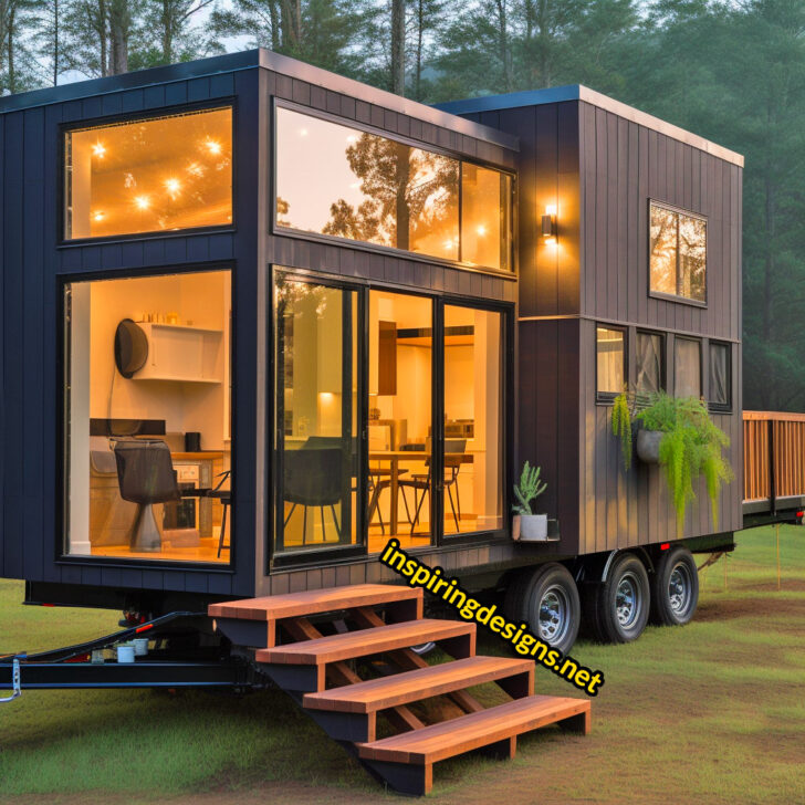 20+ Incredible Luxury Modern Tiny Homes With Huge Windows and Decks ...