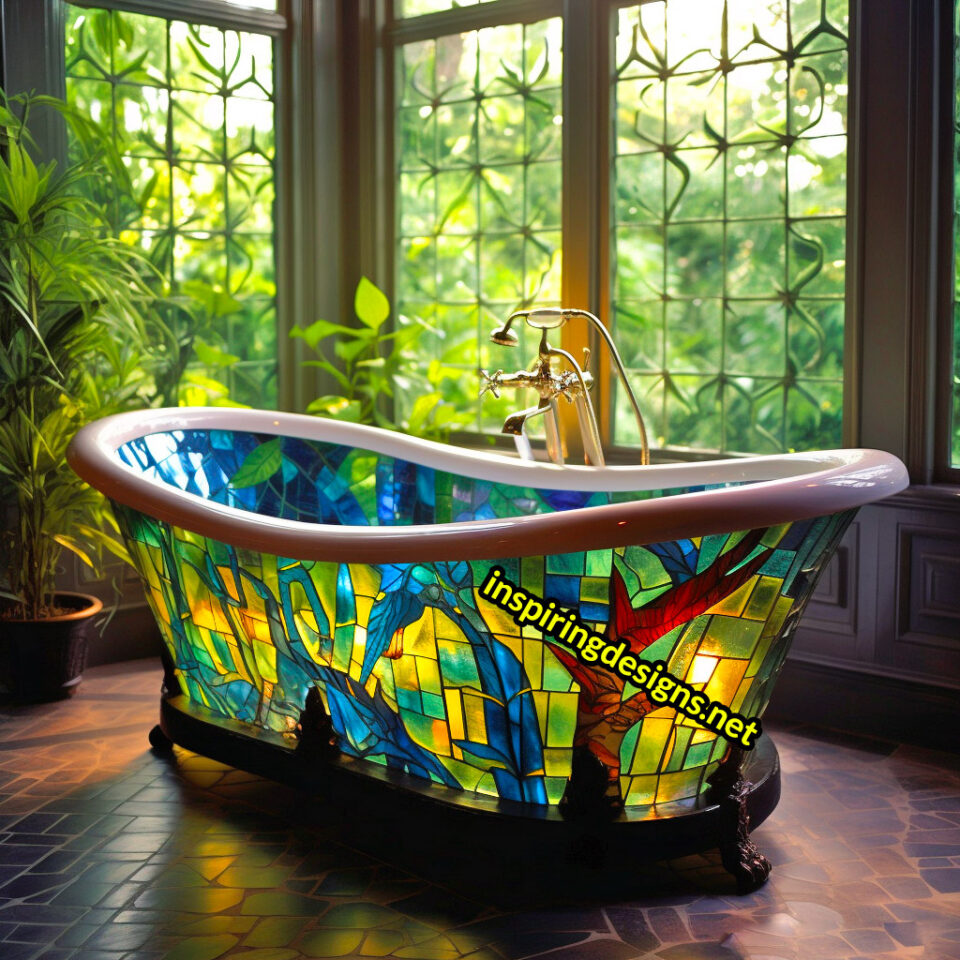 These Stained Glass Bathtubs Bring the Sistine Chapel to Your Bathroom! Inspiring Designs