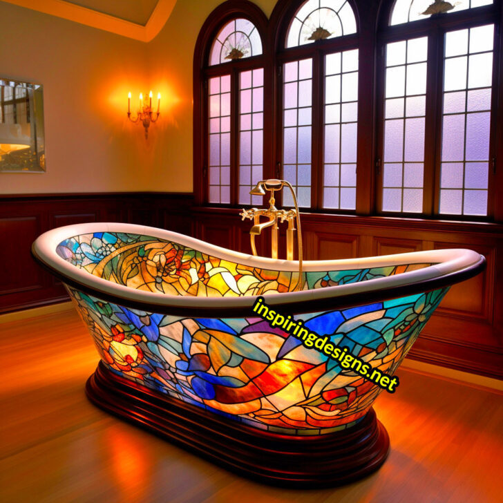 These Stained Glass Bathtubs Bring the Sistine Chapel to Your Bathroom! Inspiring Designs