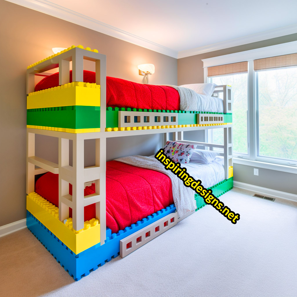 LEGO Kids Beds - Kids beds made from giant lego blocks