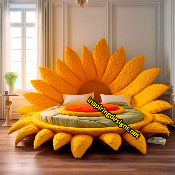 These Oversized Sunflower Beds Will Make Your Home Bloom With Happiness