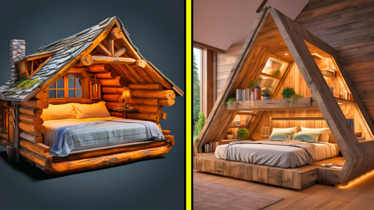 These Cabin Shaped Beds Let You Take a Rustic Retreat While You Sleep