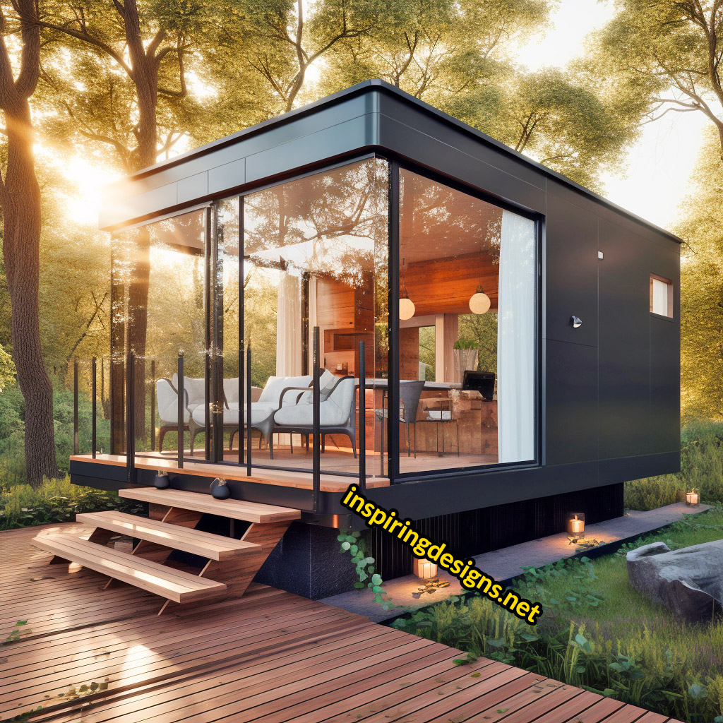 20+ Incredible Luxury Modern Tiny Homes With Huge Windows and