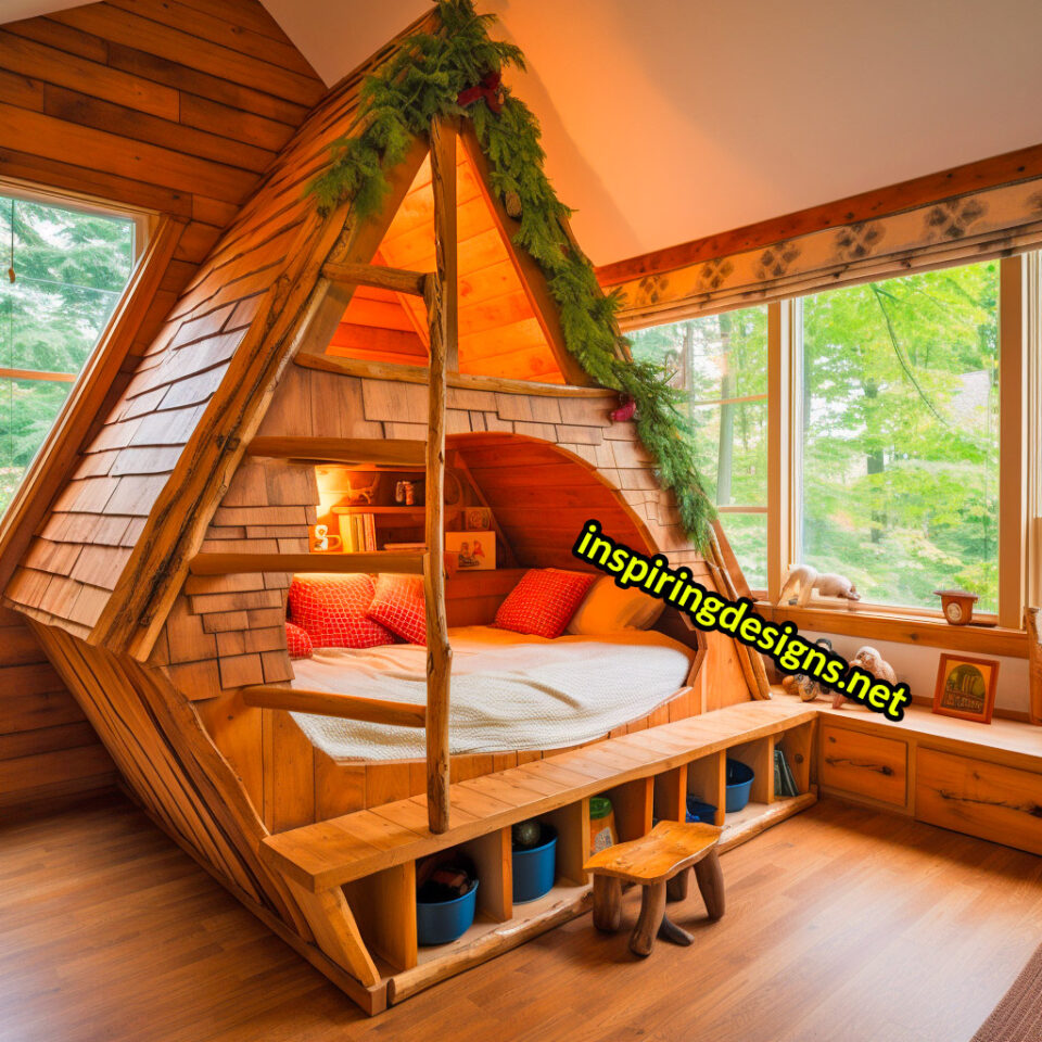These Cabin Shaped Beds Let You Take a Rustic Retreat While You Sleep