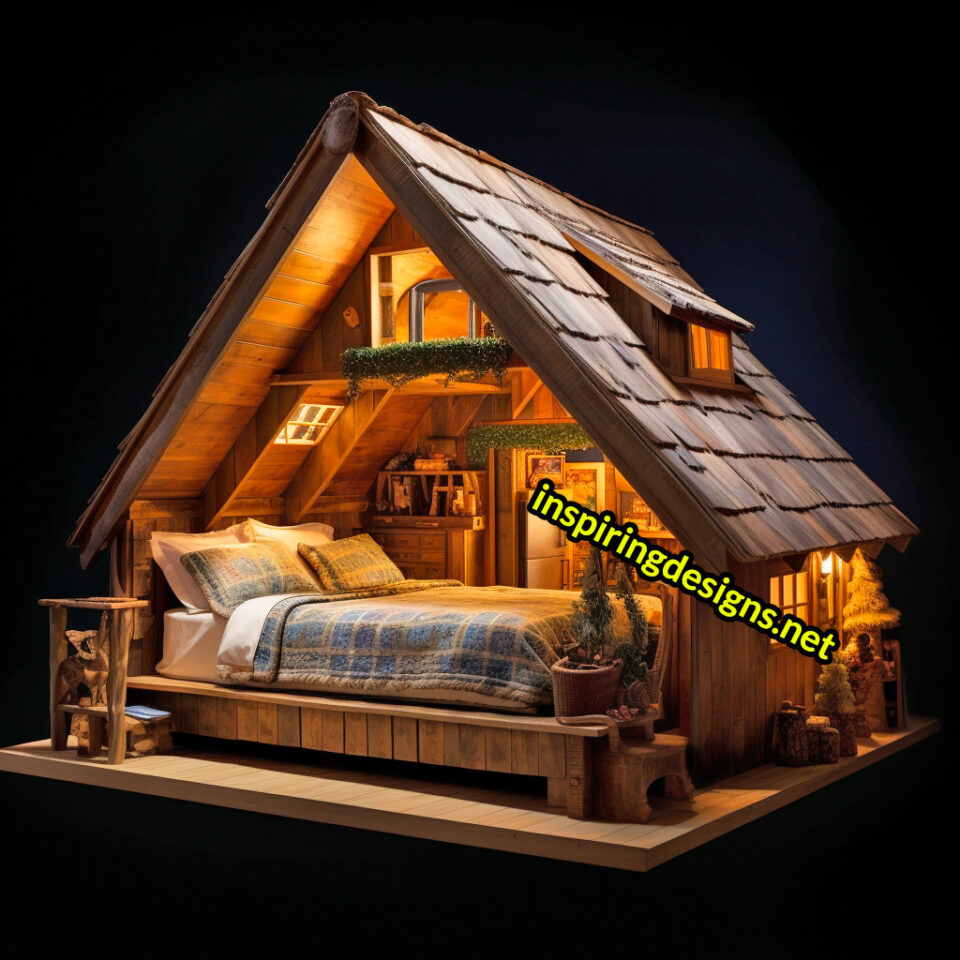 These Cabin Shaped Beds Let You Take a Rustic Retreat While You Sleep ...