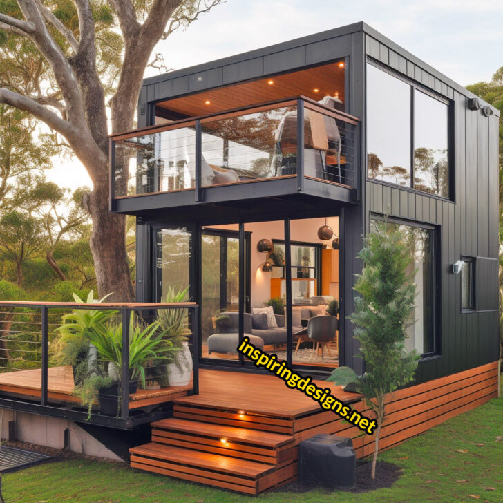 20+ Incredible Luxury Modern Tiny Homes With Huge Windows And Decks ...