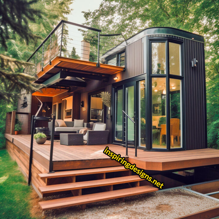 20+ Incredible Luxury Modern Tiny Homes With Huge Windows And Decks ...