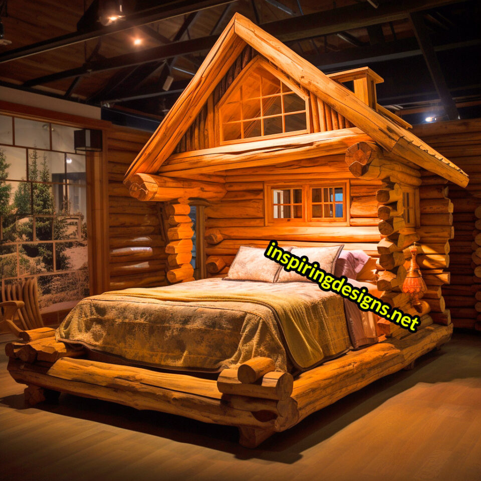 These Cabin Shaped Beds Let You Take a Rustic Retreat While You Sleep