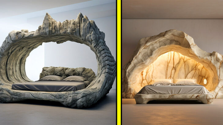 These Cave Bed Frames Let You Sleep in Luxury Stone-Age Style
