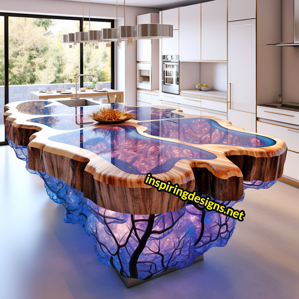 These Geode and Epoxy Kitchen Islands Are Unearthing a New Level of Luxe –  Inspiring Designs