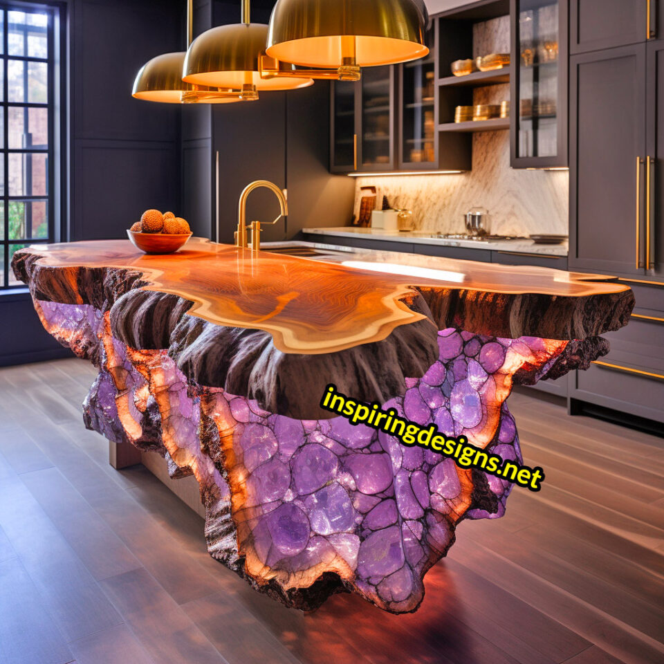 These Geode and Epoxy Kitchen Islands Are Unearthing a New Level of ...