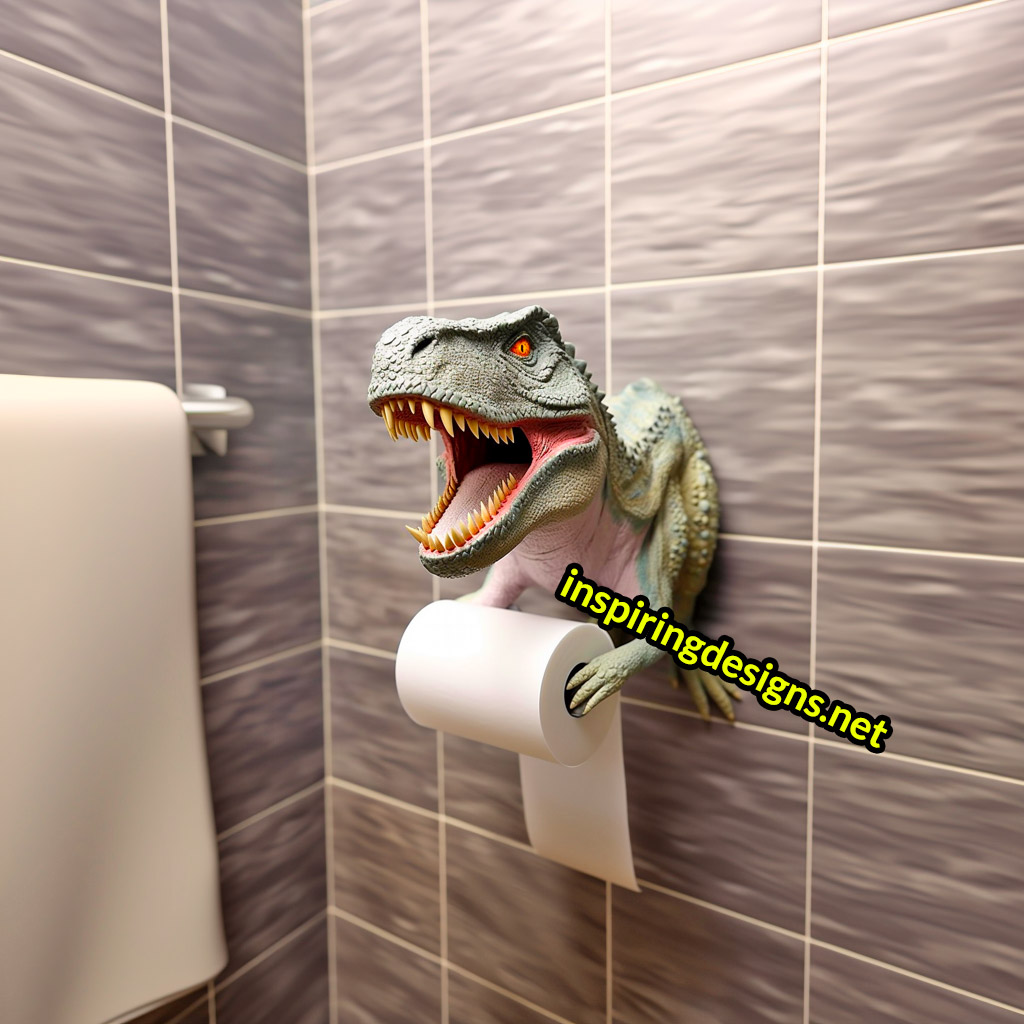 Dinosaur Toilet Paper Holders