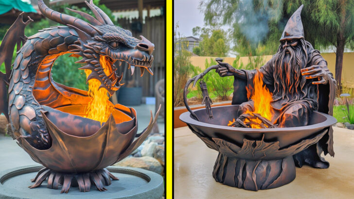 20+ Incredibly Creative and Geeky Fire Pits That Transform Your Backyard Into A Fantasy World