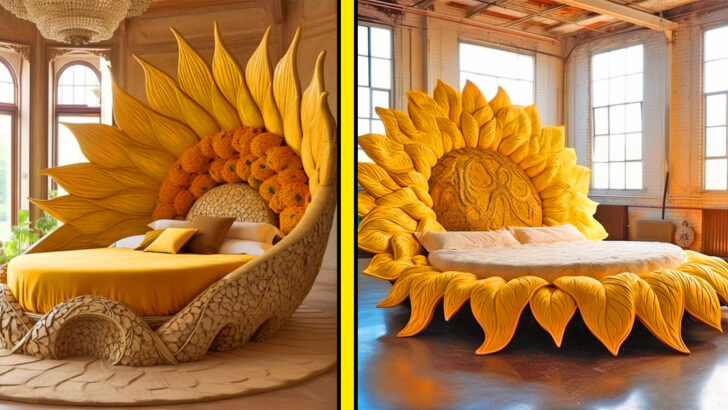 These Oversized Sunflower Beds Will Make Your Home Bloom With Happiness