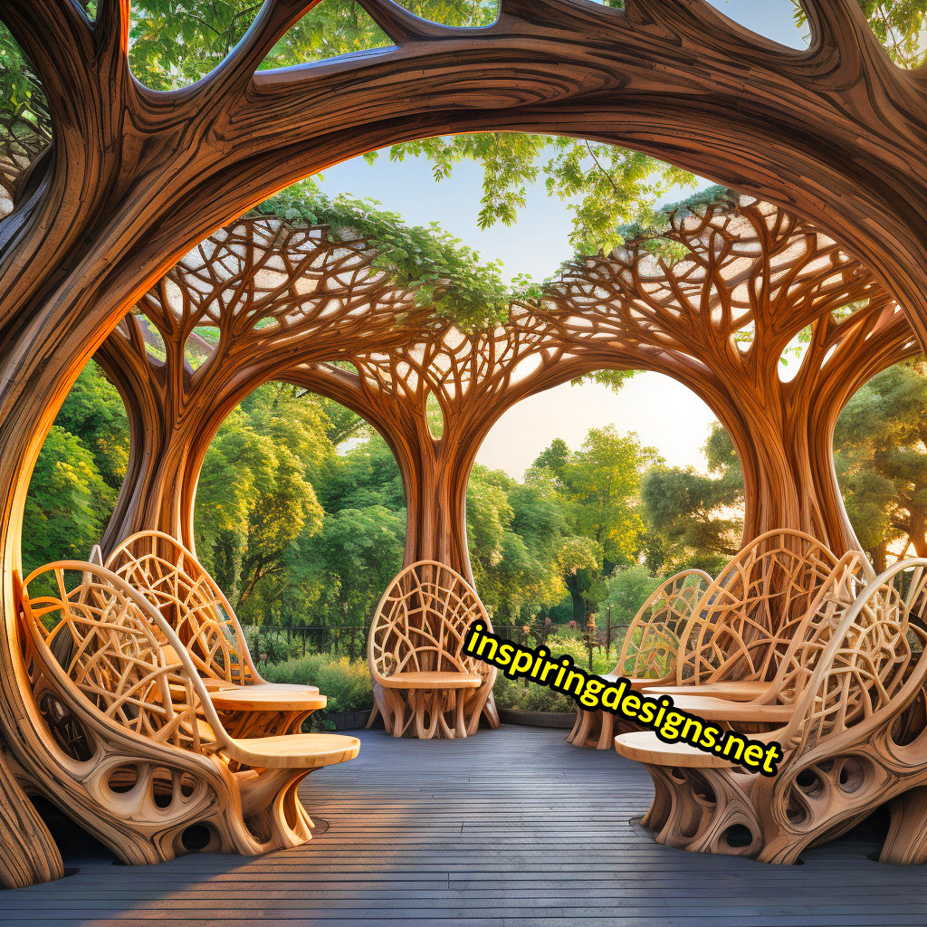 Giant tree shaped pergola