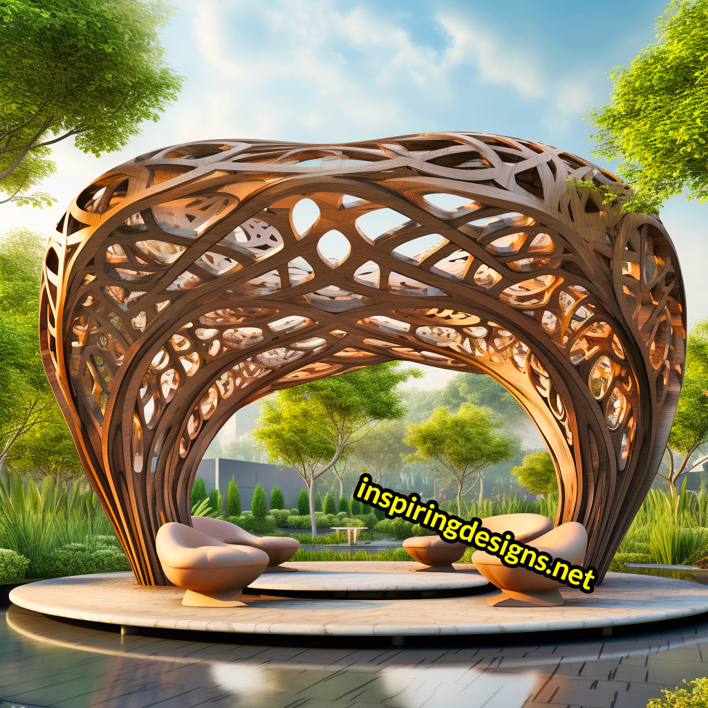 Giant tree shaped pergola