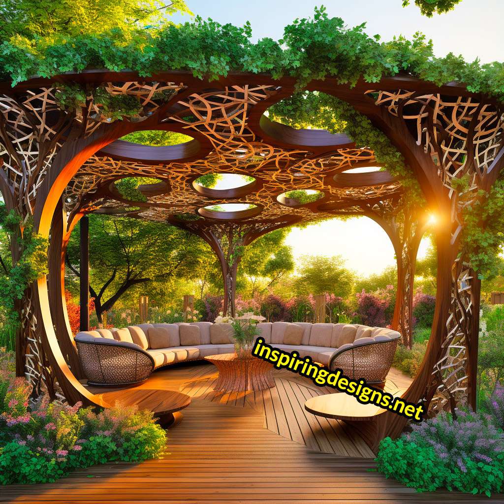 Giant tree shaped pergola