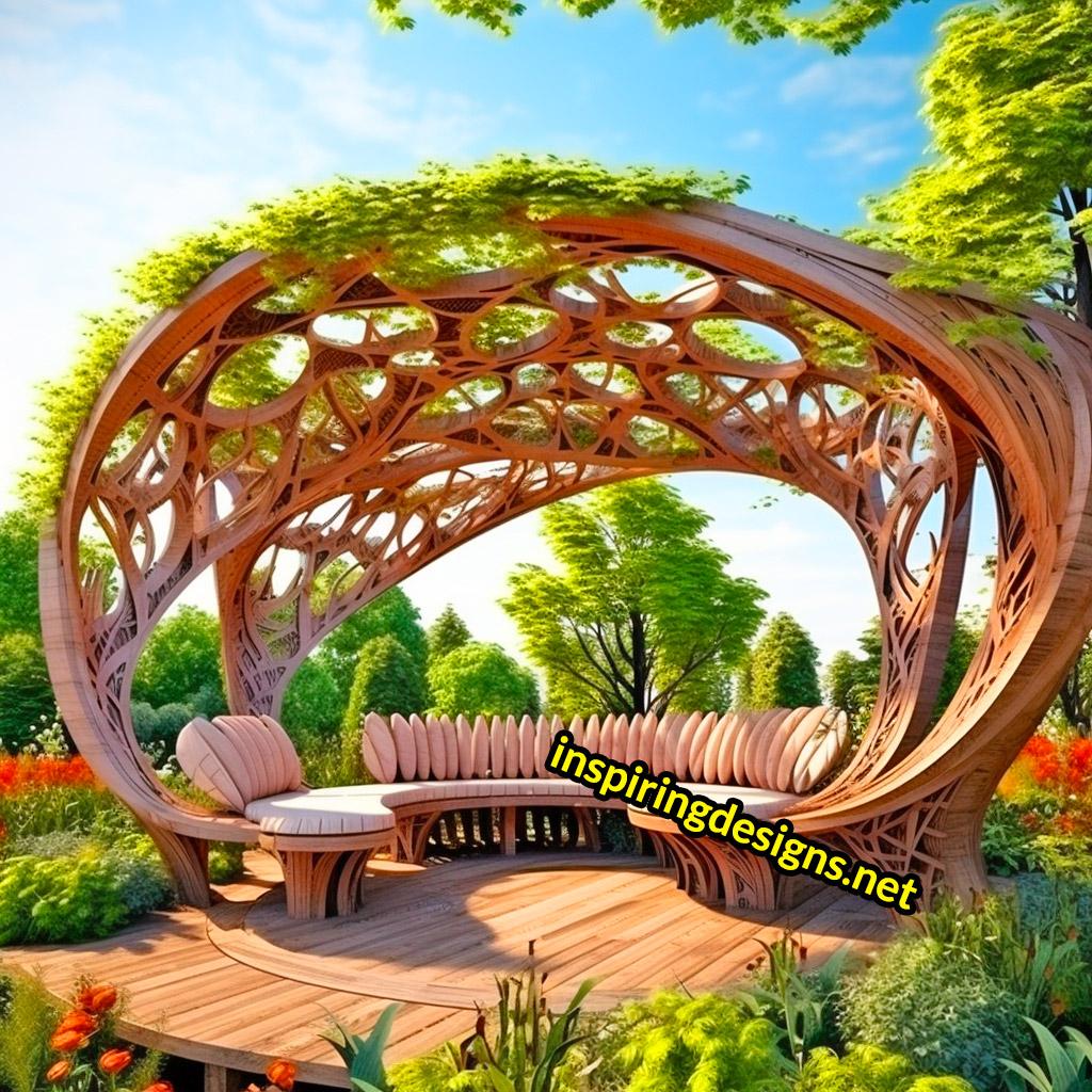 Giant tree shaped pergola