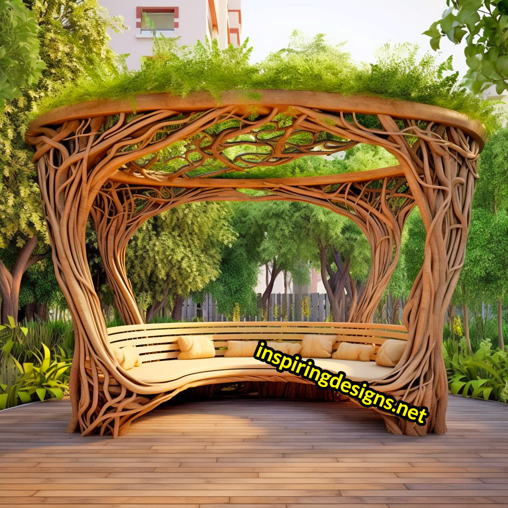 Giant tree shaped pergola