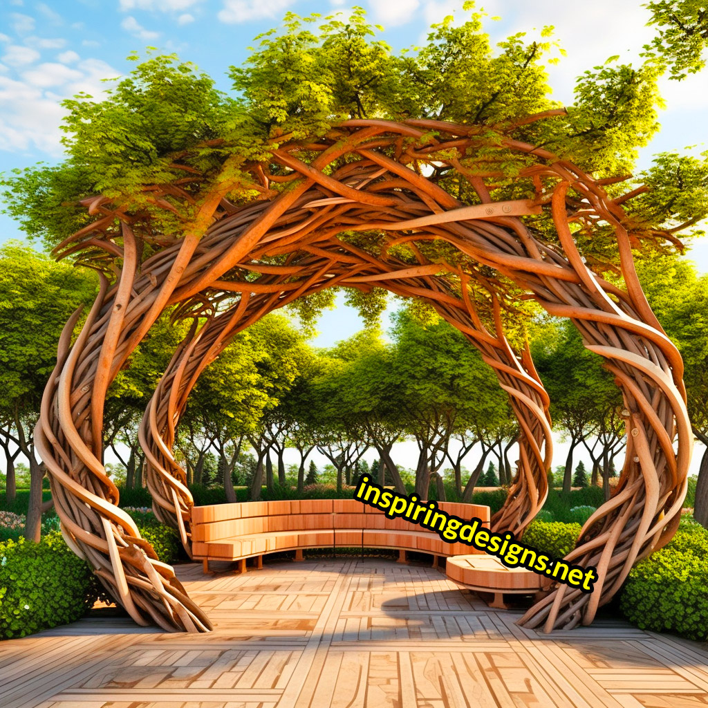 Giant tree shaped pergola