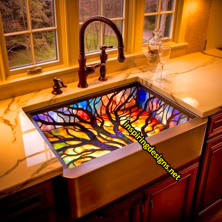 These Stained Glass Sinks Will Transform Your Kitchen into a