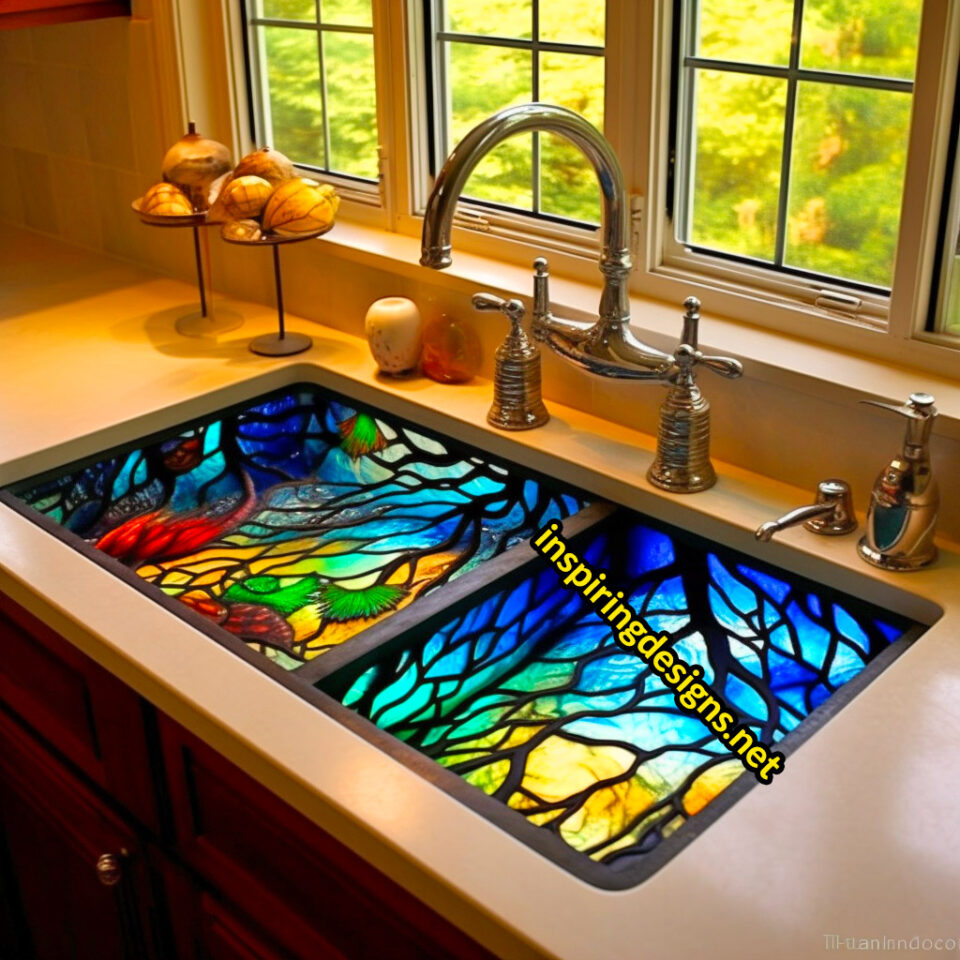 These Stained Glass Sinks Will Transform Your Kitchen into a ...