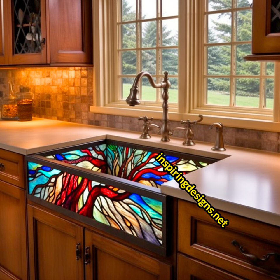 These Stained Glass Sinks Will Transform Your Kitchen Into A