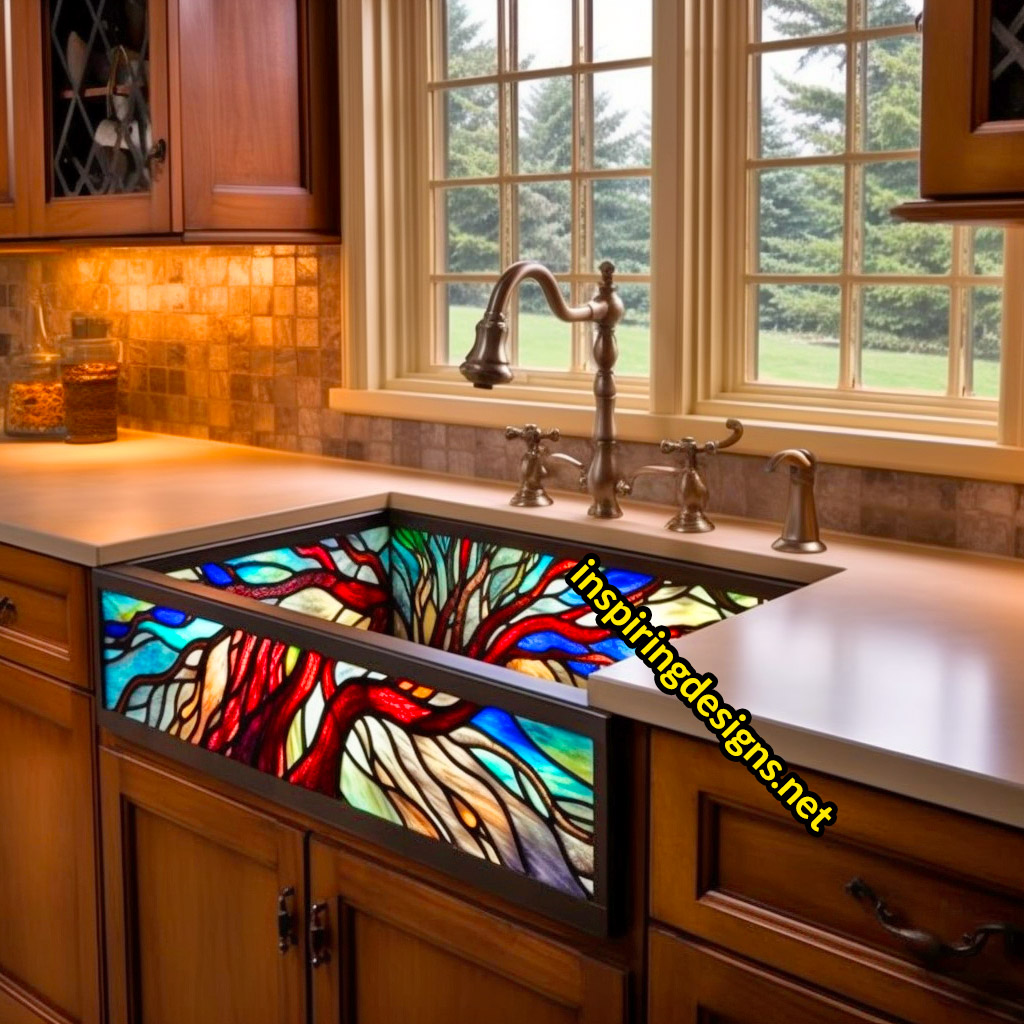 These Stained Glass Sinks Will Transform Your Kitchen into a