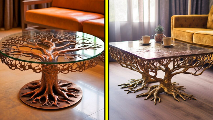 These Metal Tree Design Coffee Tables Are Branching Out Into the World of Chic Furniture!