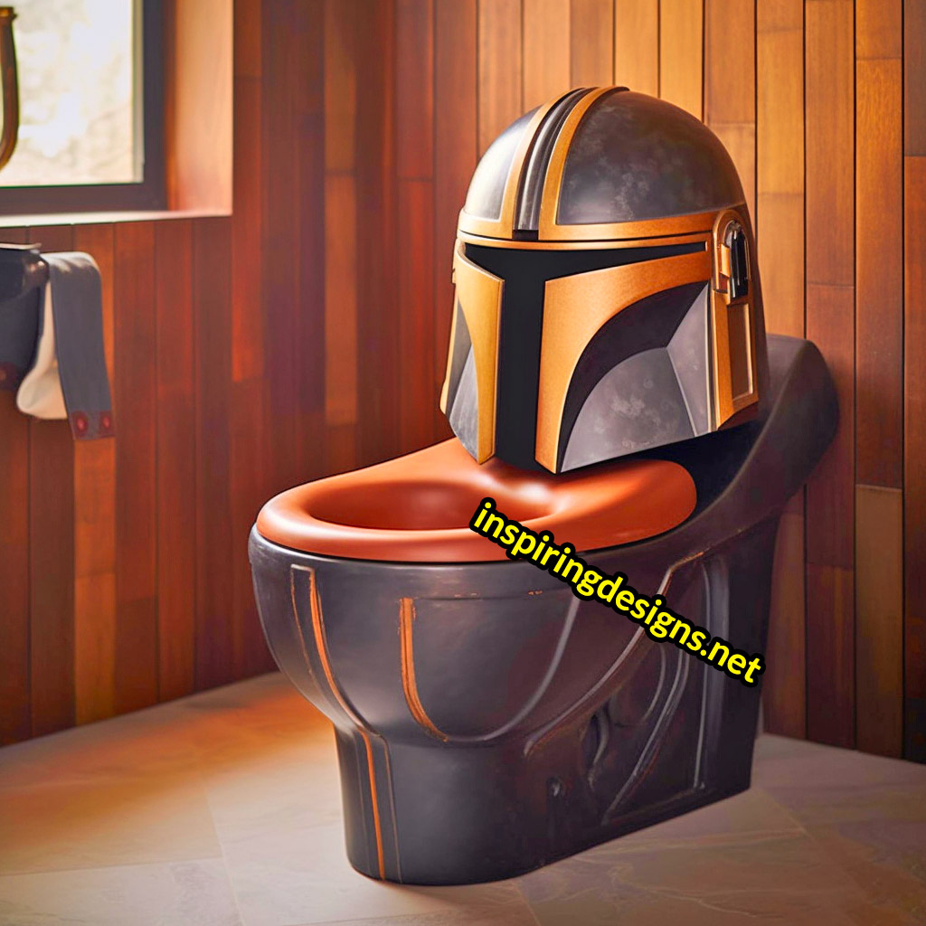 Star Wars Toilet - Mandalorian Toilet