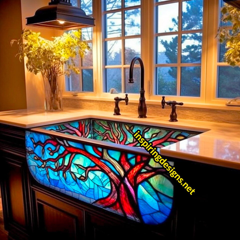 These Stained Glass Sinks Will Transform Your Kitchen Into A