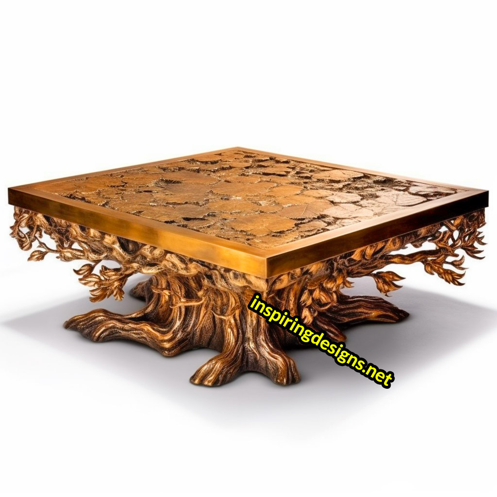 Metal Tree Design Coffee Tables