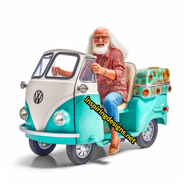 These Volkswagen Hippy Van Mobility Scooters Are The Ultimate Retro Rides For Seniors