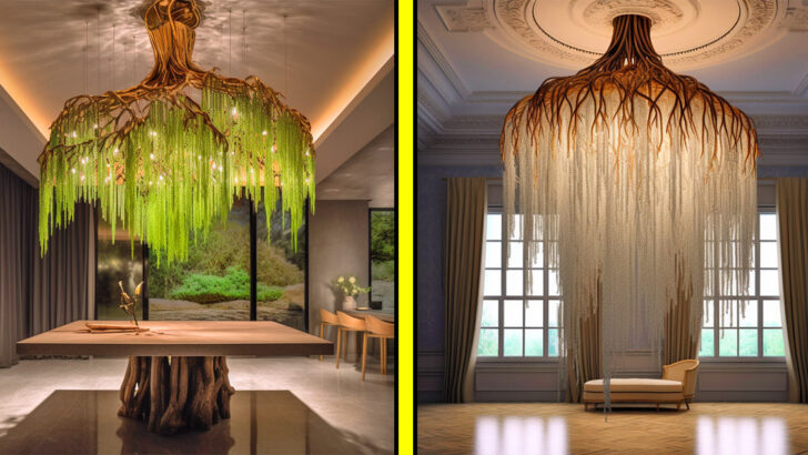 These Weeping Willow Chandeliers Illuminate Your Home with Natural Elegance