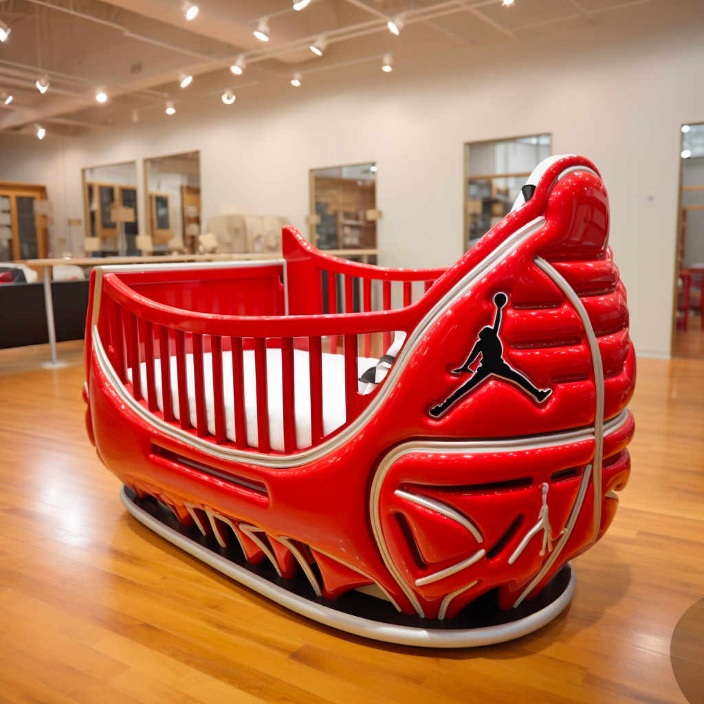 Air Jordan Shoe Shaped Baby Crib