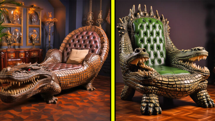 These Crocodile Chairs Bring The Everglades To Your Living Room