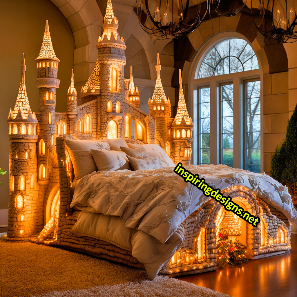 Giant Disney Castle Shaped Beds