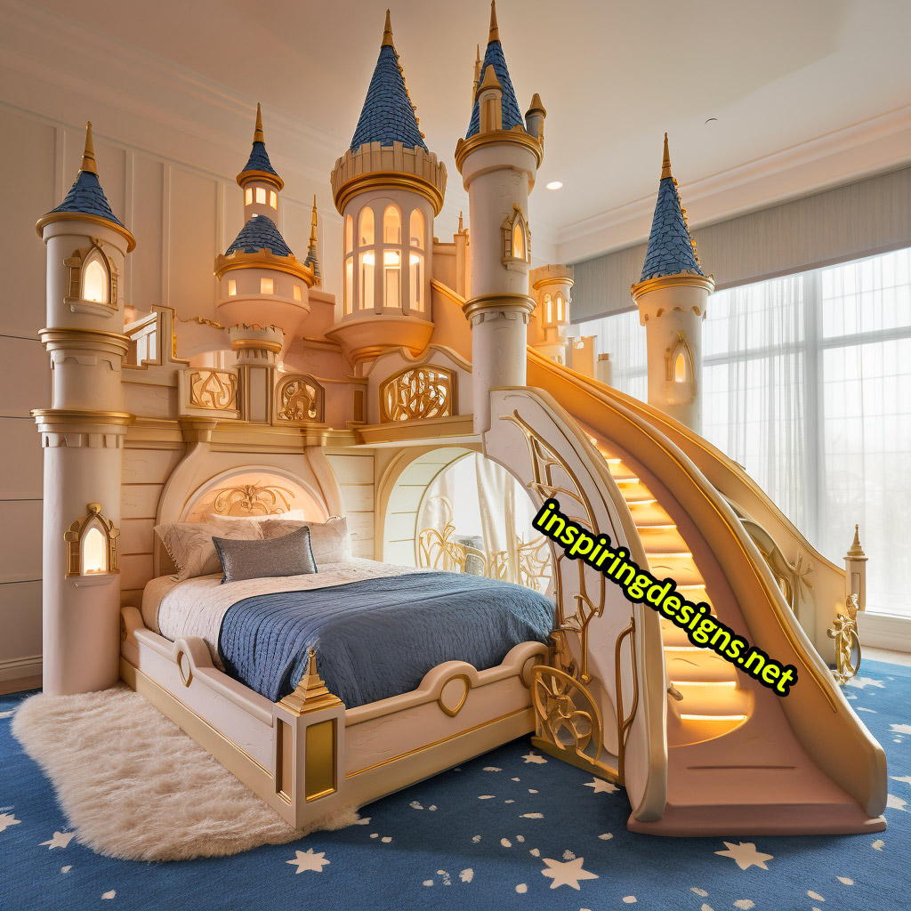 Giant Disney Castle Shaped Beds