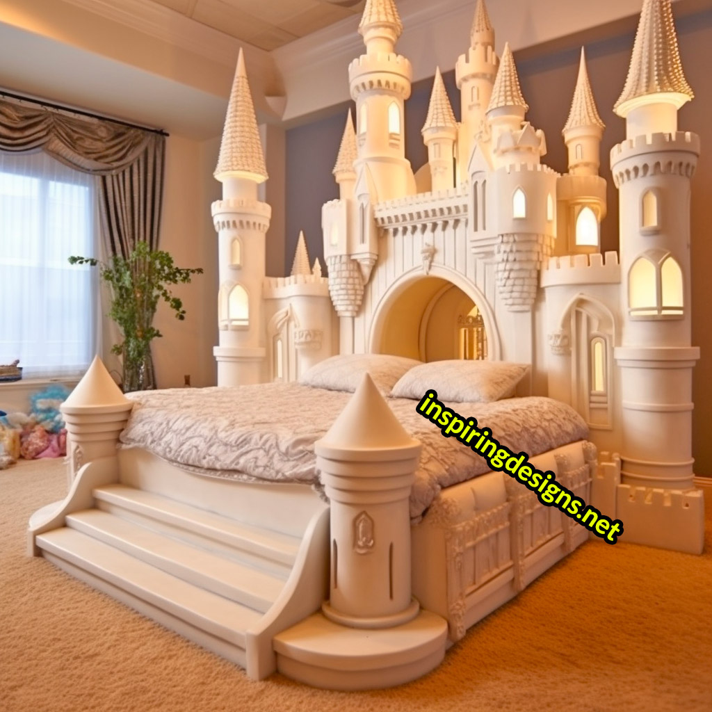 Giant Disney Castle Shaped Beds