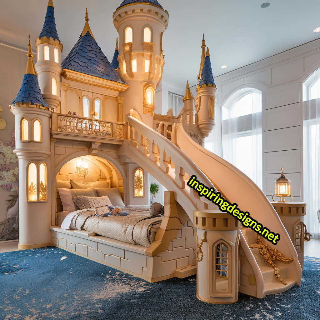 Giant Disney Castle Shaped Beds