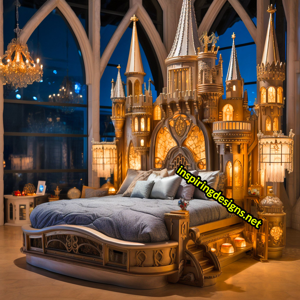 Giant Disney Castle Shaped Beds