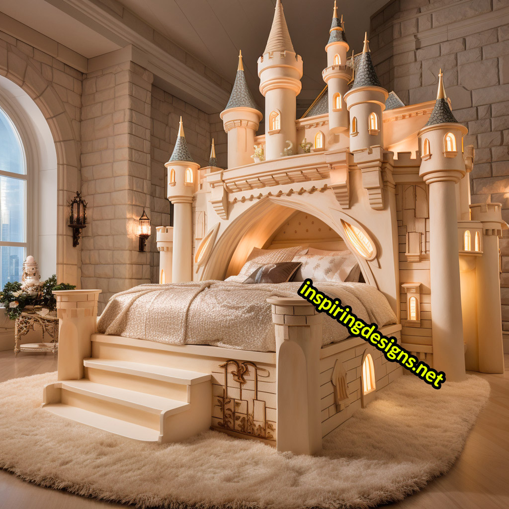 Giant Disney Castle Shaped Beds