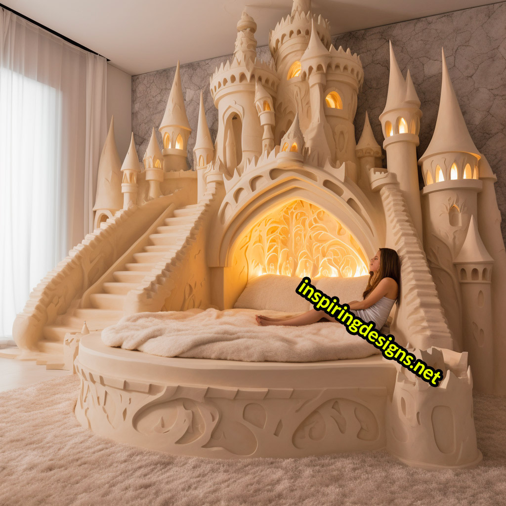 Giant Disney Castle Shaped Beds